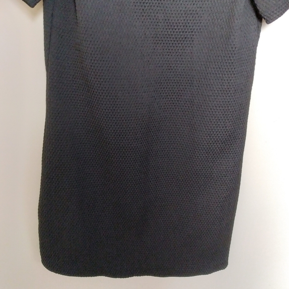 Cupcakes and Cashmere Black Madora Jeweled Neckline Waffle Knit Dress Size Small - Picture 5 of 12